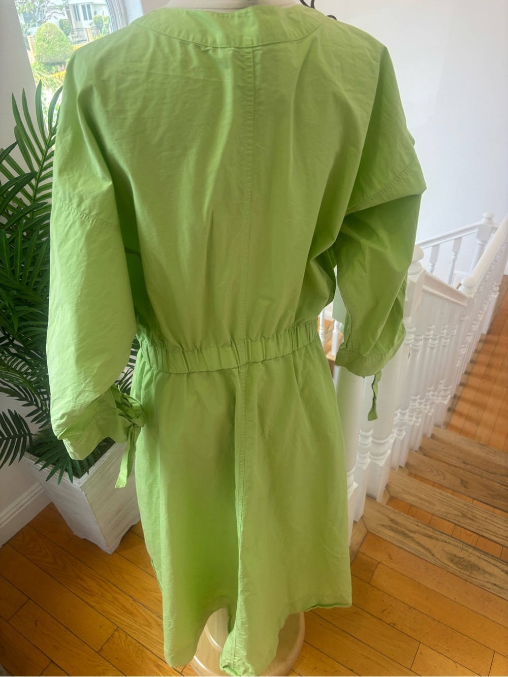 3.1 Phillip Lim Poplin V Neck Midi Dress, Size: 14 - Picture 10 of 13